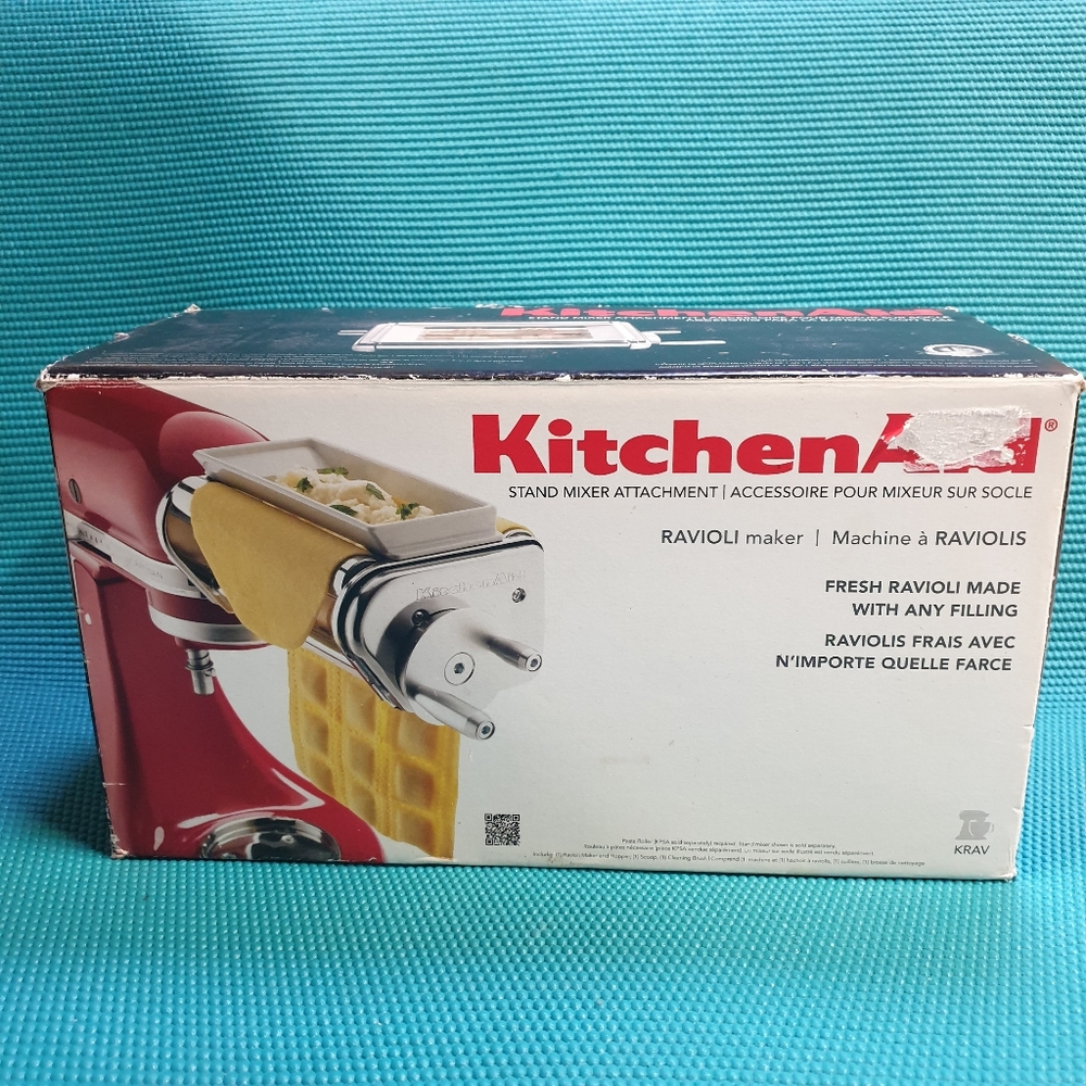 NEW KitchenAid stand mixer attachment metal ravioli maker